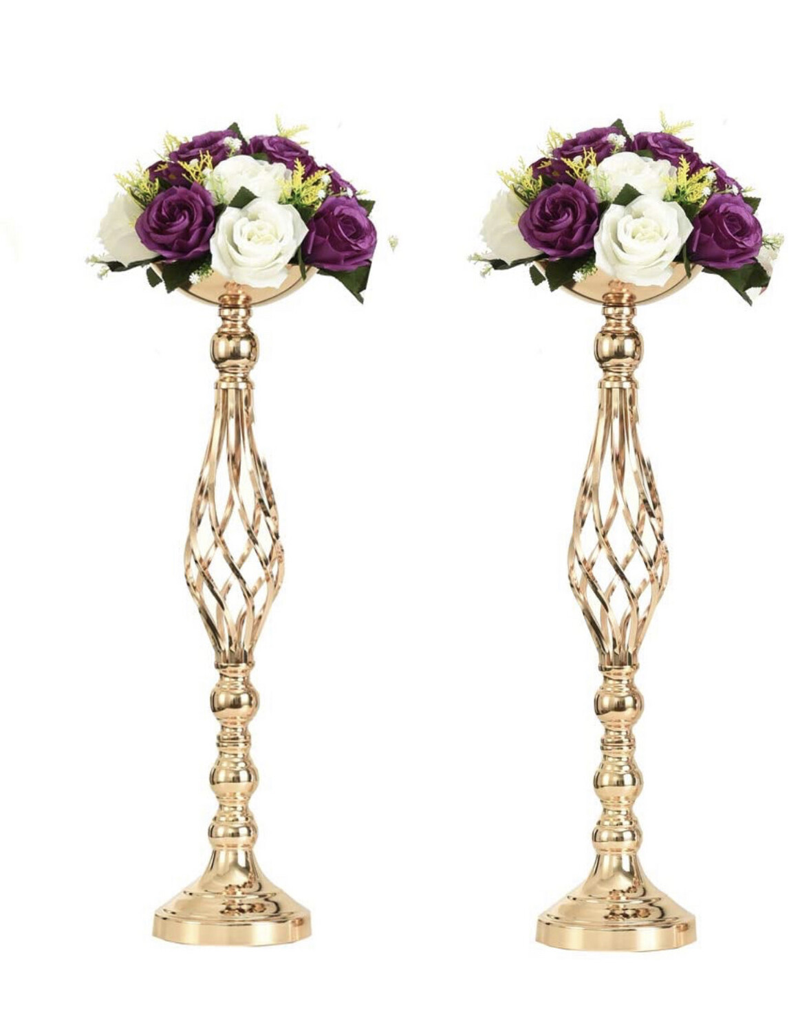Metal Gold Candle Holders