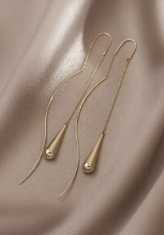 Water Drop Earrings Gold