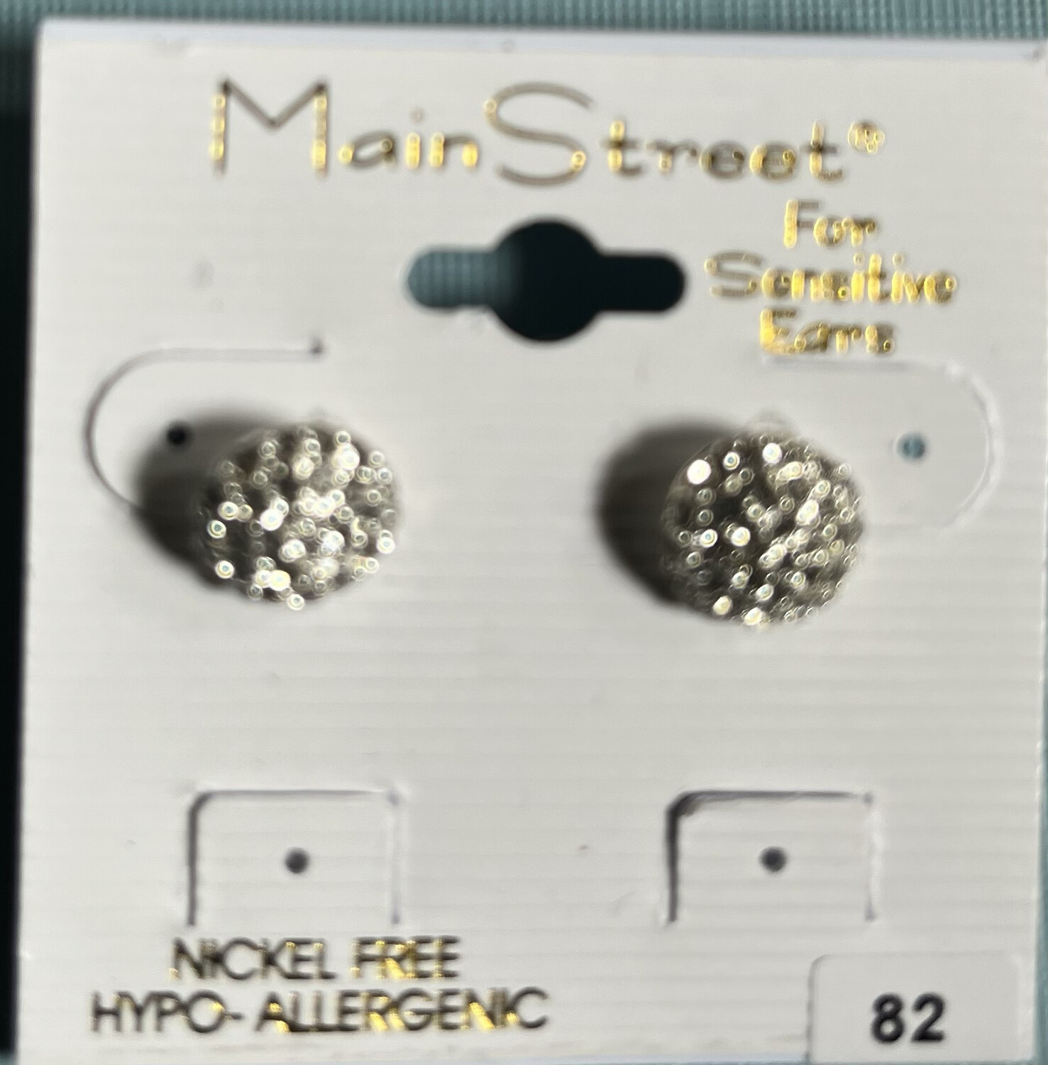 Silver Studded Earrings (A)