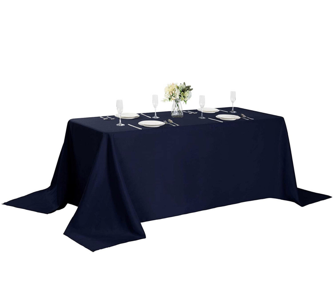 Navy Blue Tablecloth