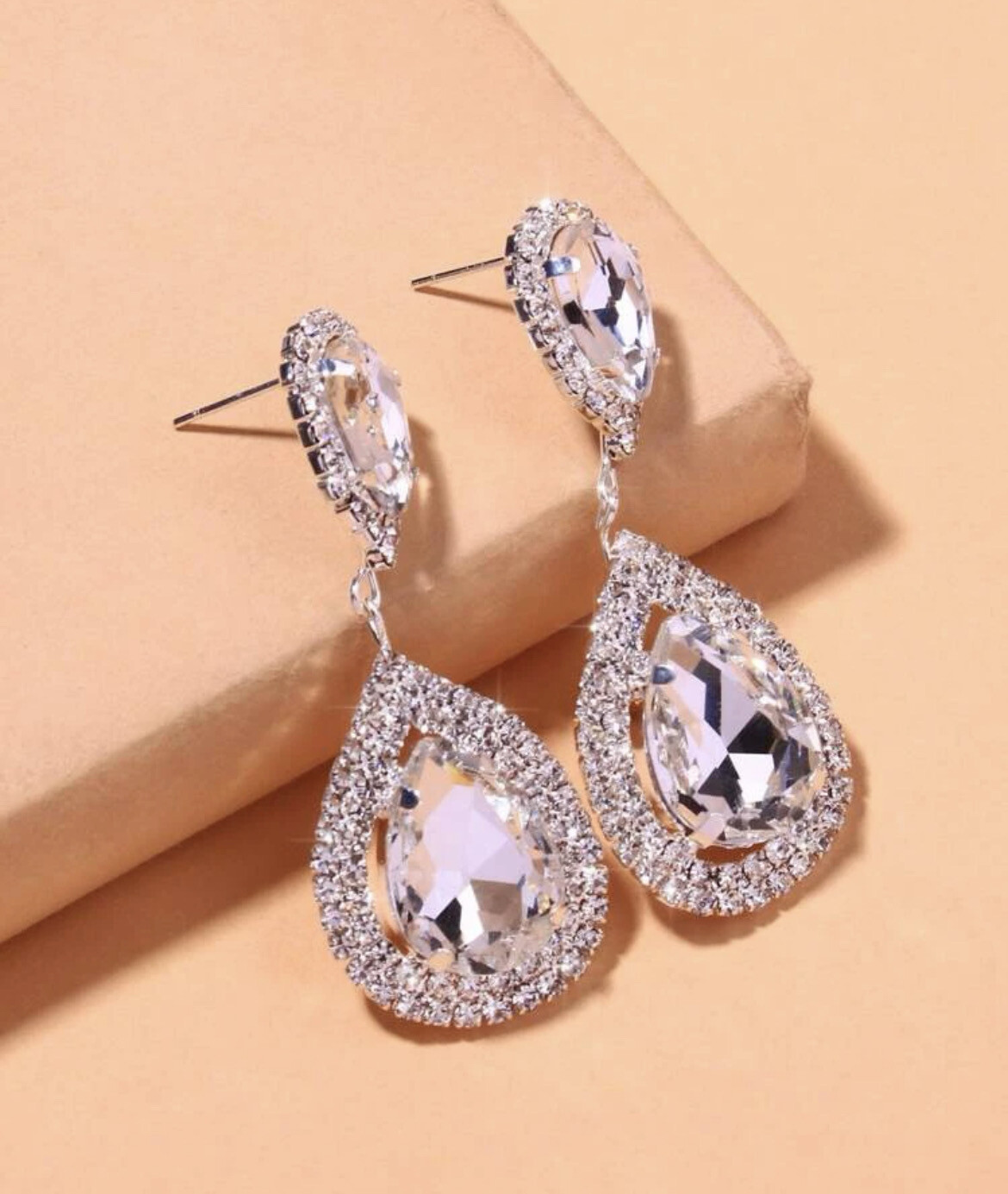 Silver Teardrop Earrings