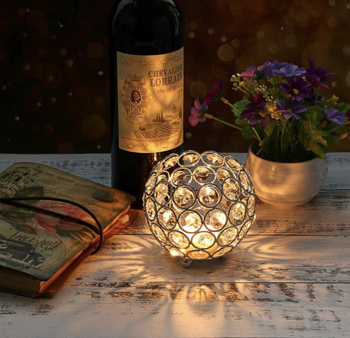 Votive Candleholder Sparkly Tea Light Candle Holder
