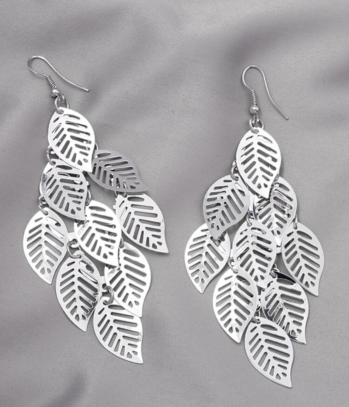 Silver Leaf Earrings
