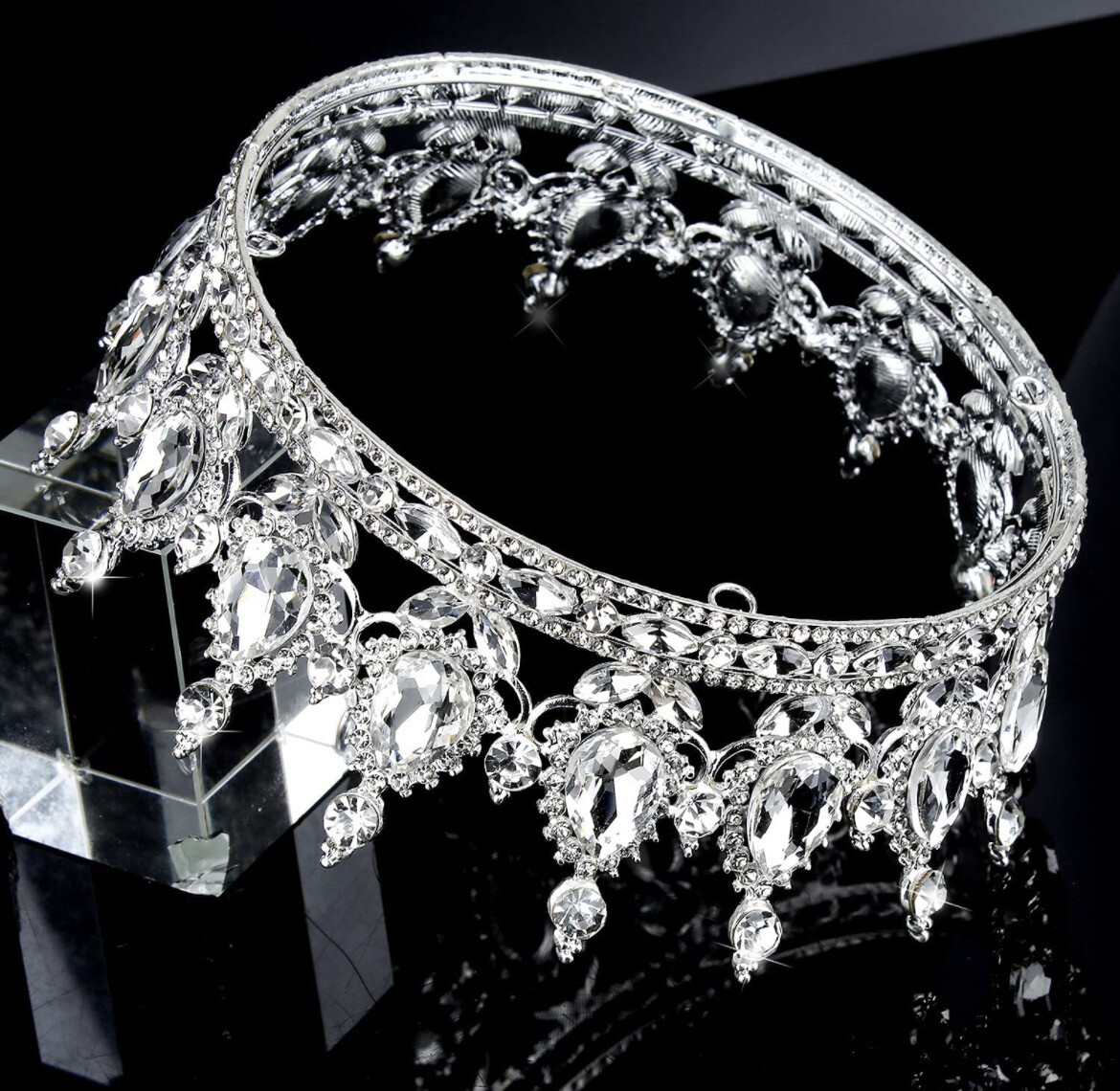Silver crystal tiara 