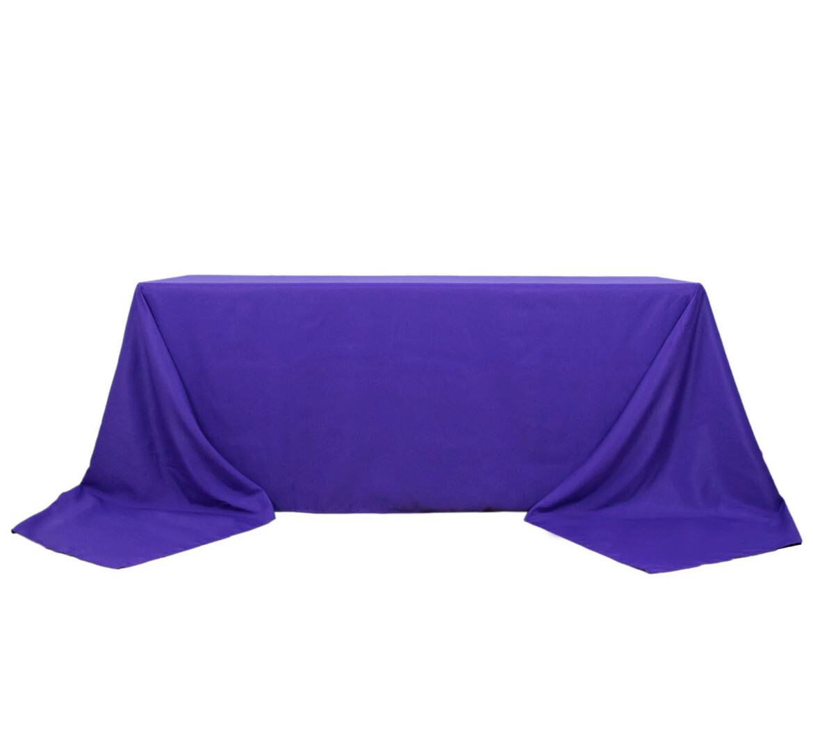 Purple Polyester Tablecloth