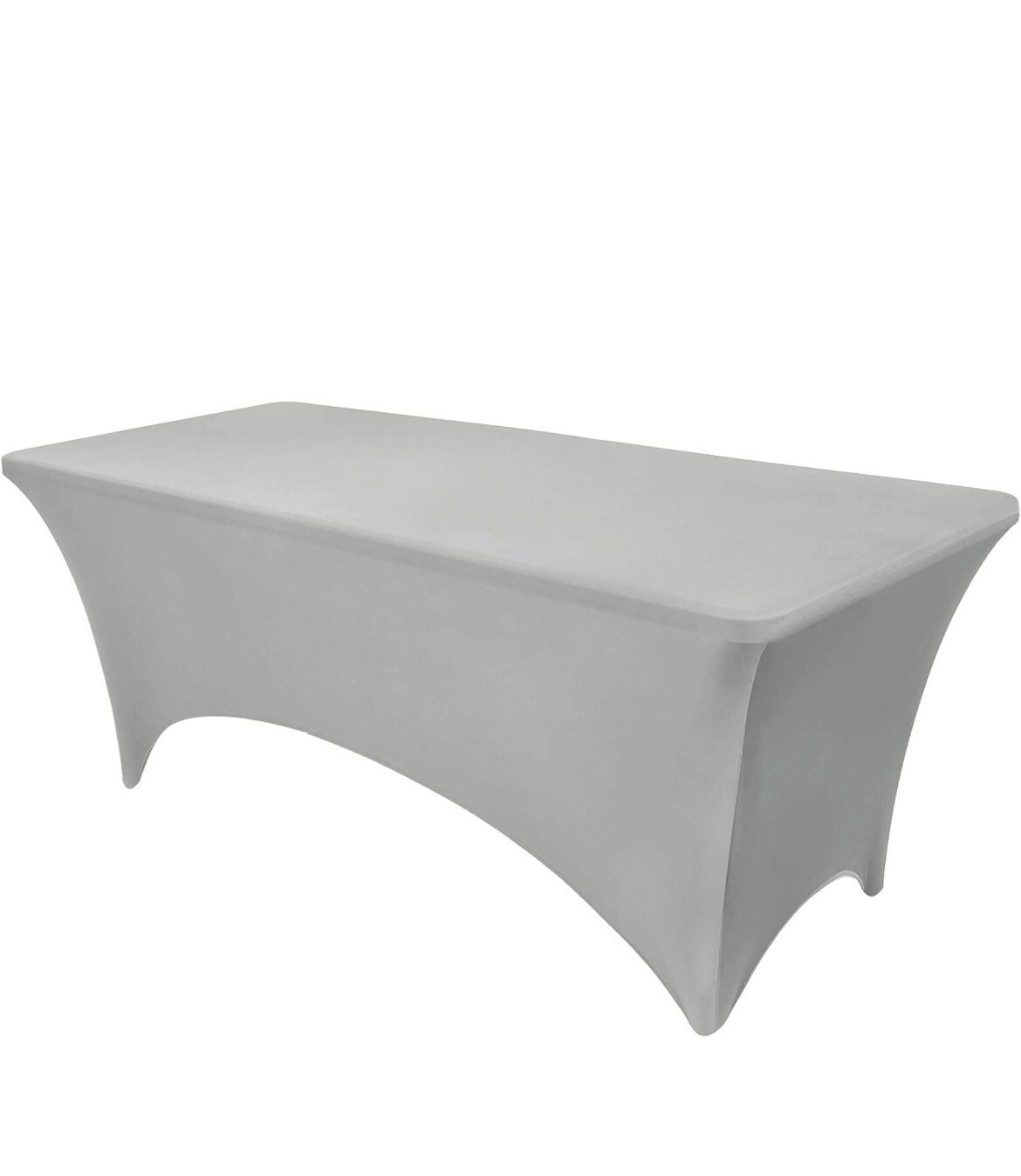Light Grey Spandex Table Cover 8 Ft.