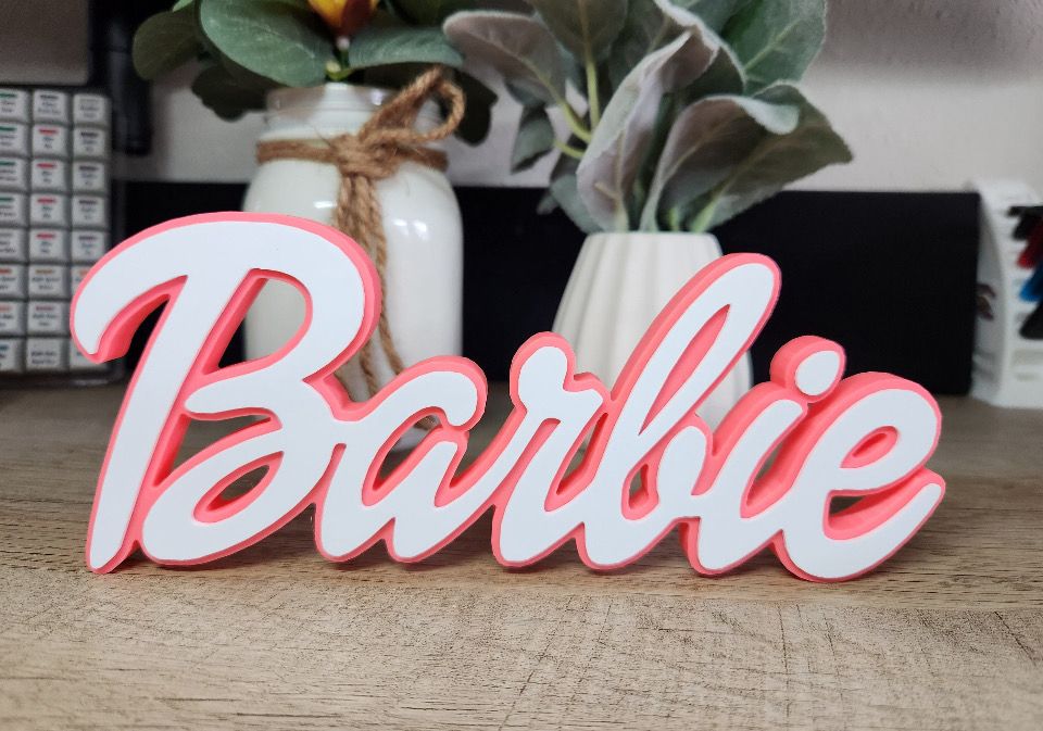Barbie Table Top Sign