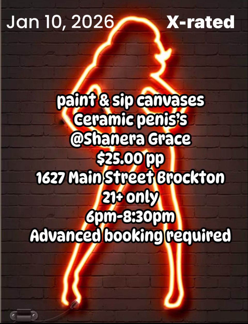 Mature Adult Paint &amp; Sip X