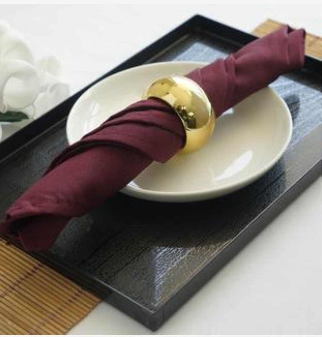 Burgundy polyester 17x17 napkin