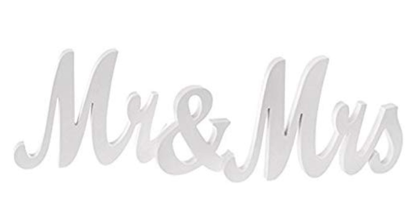 Mr.&amp; Mrs. Sign White