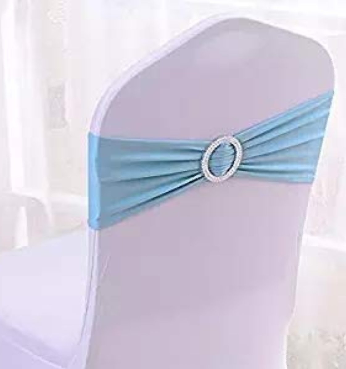 Light Blue Spandex Chair Sash