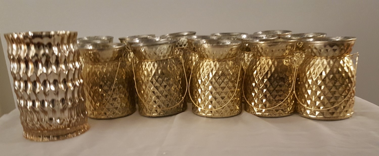 Mosiac Mercury Gold Centerpiece