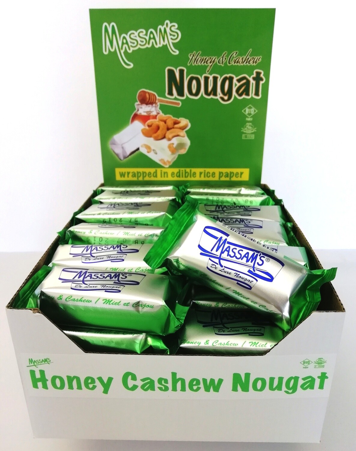 Honey & Cashew Nougat 48 x 25g bars