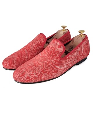 Leather loafers Hindu Red
