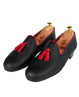 ELK leather tassel loafers