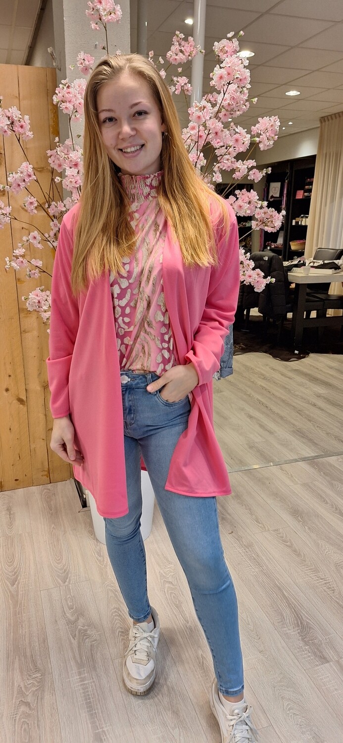 Oversized blazer roze
