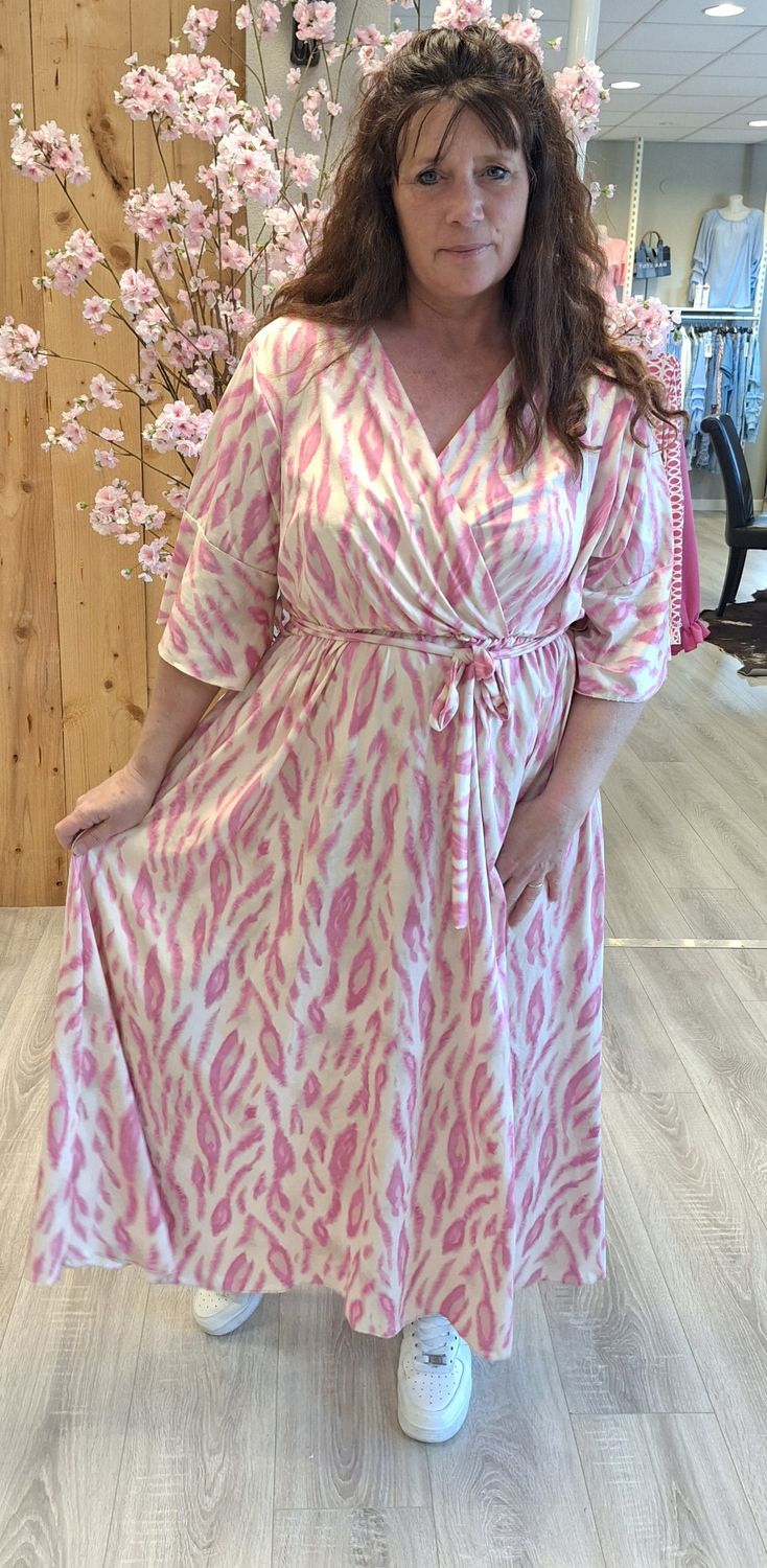 Maxi dress roze