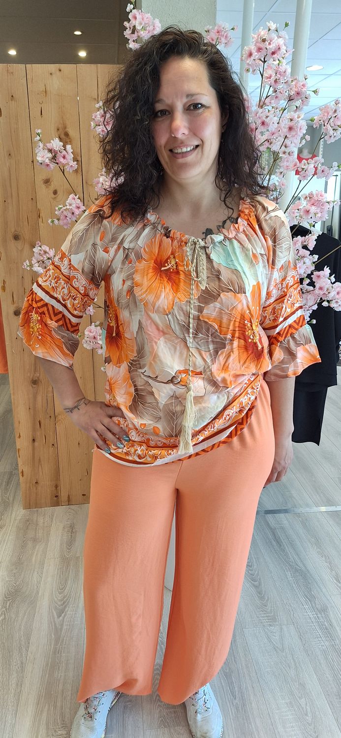 Blouse Rosie koraal