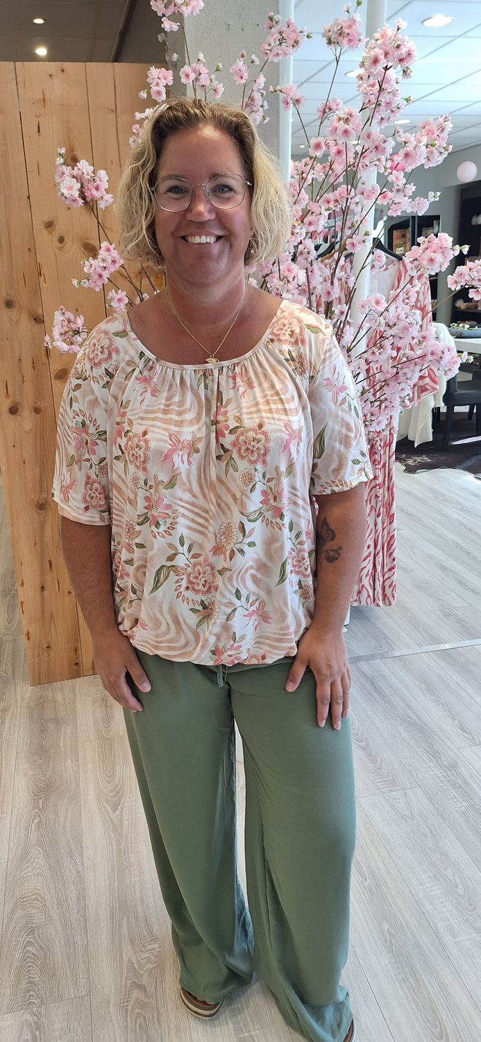 Top Lies beige roze