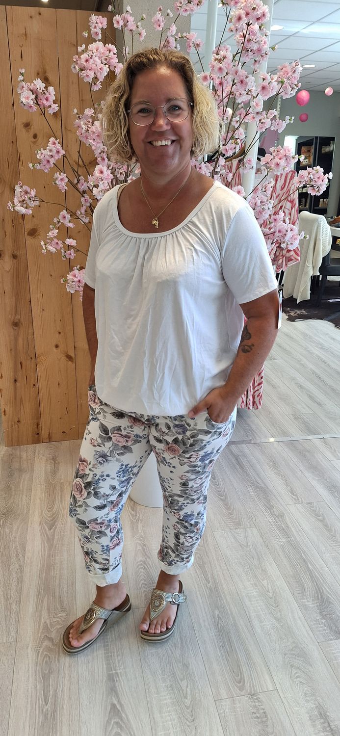 Comfy jogging bloem klein patroon
