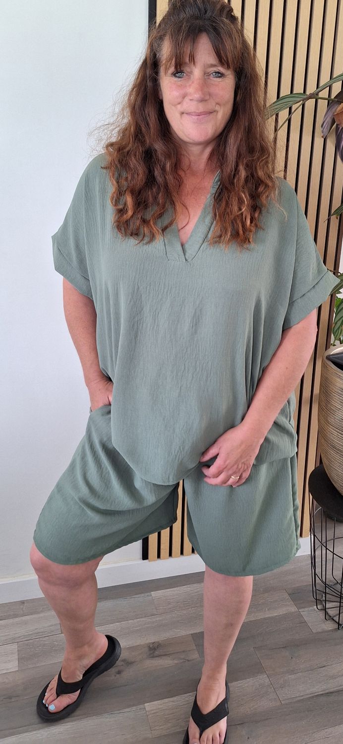 Summer Setje Plus size groen