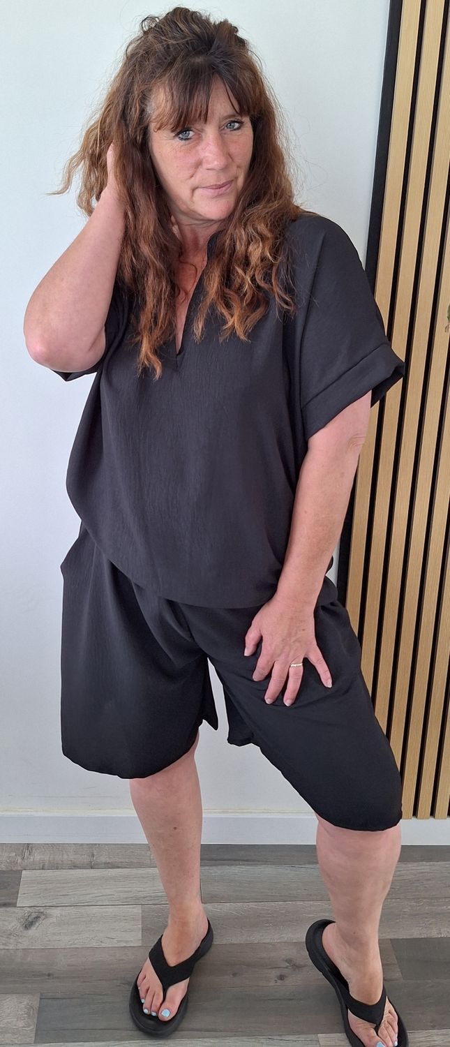 Summer Setje zwart Plus size