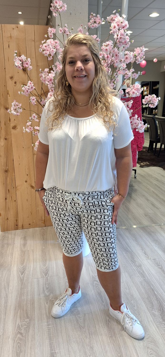 Jog Capri D Donker blauw