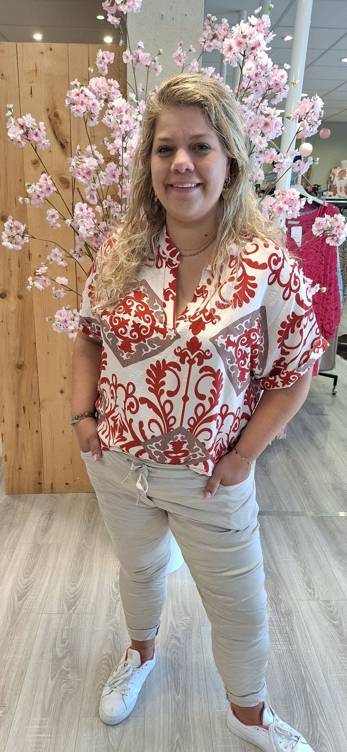 Blouse Mirthe rood