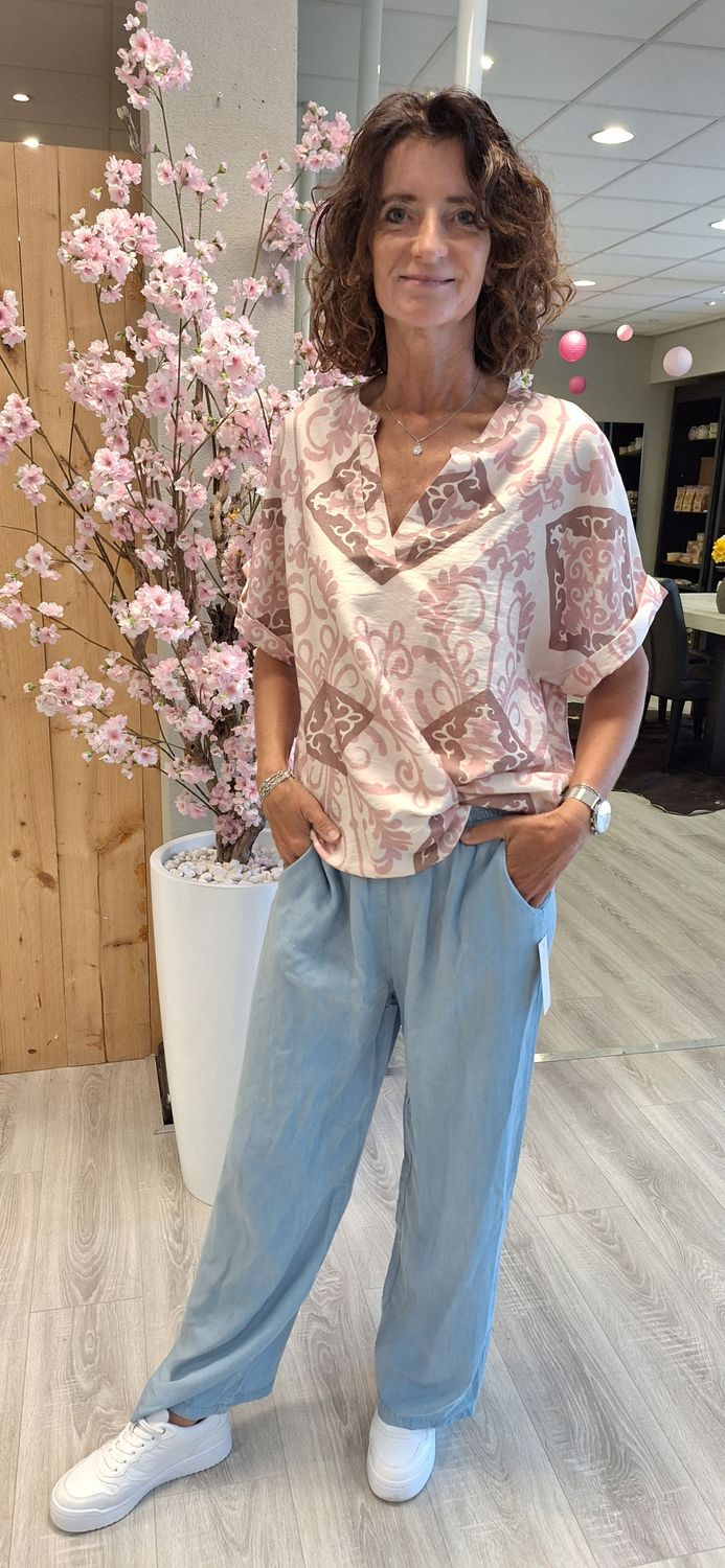 Blouse Mirthe roze