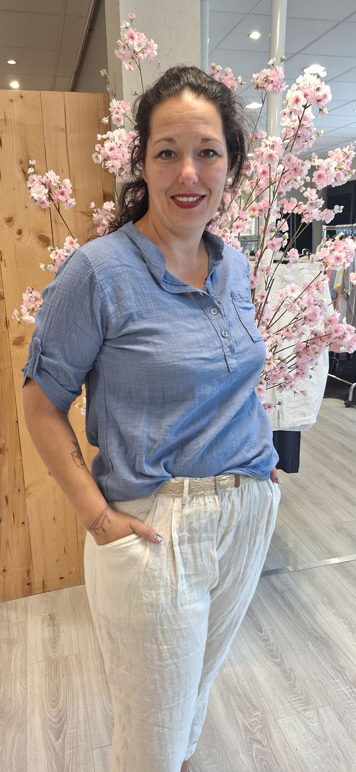 Blouse Puk blauw