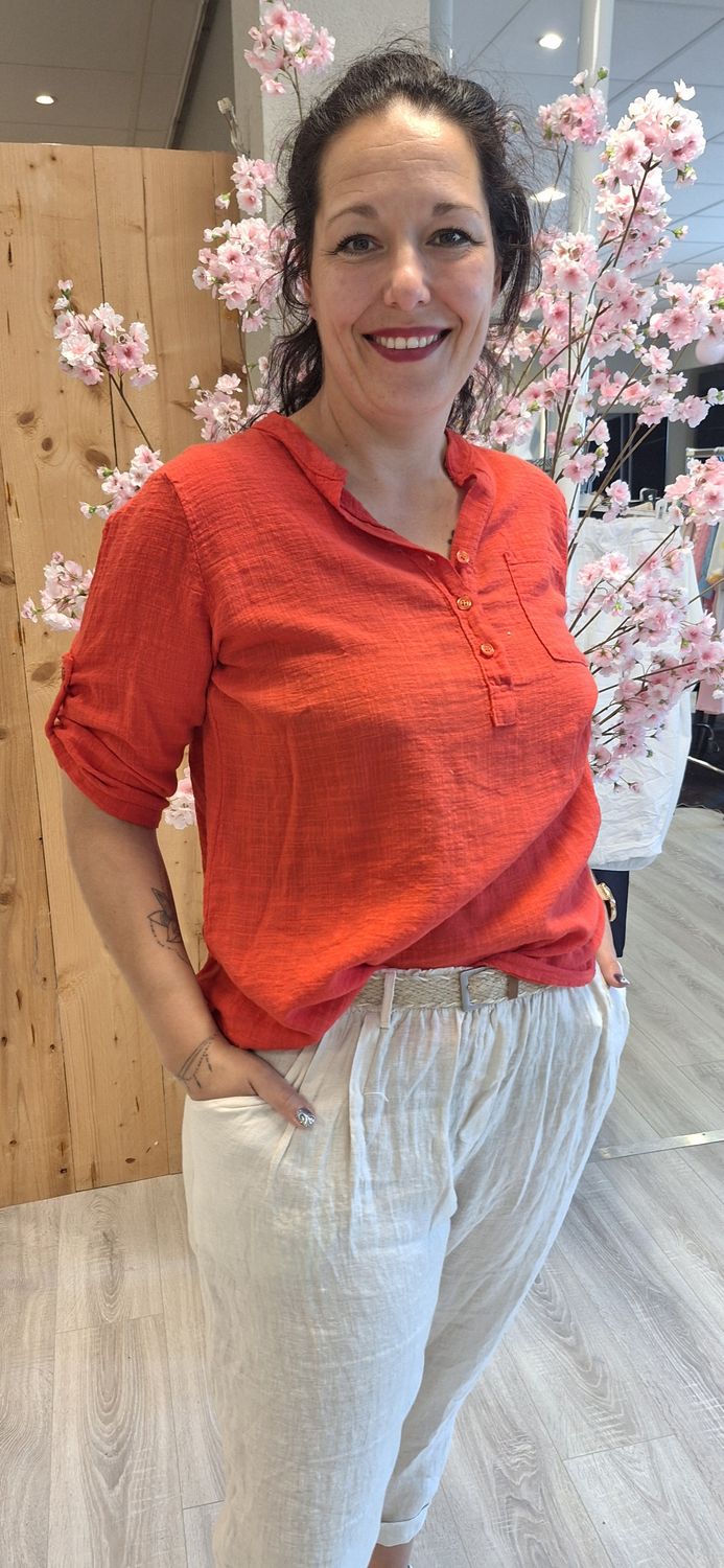 Blouse Puk rood