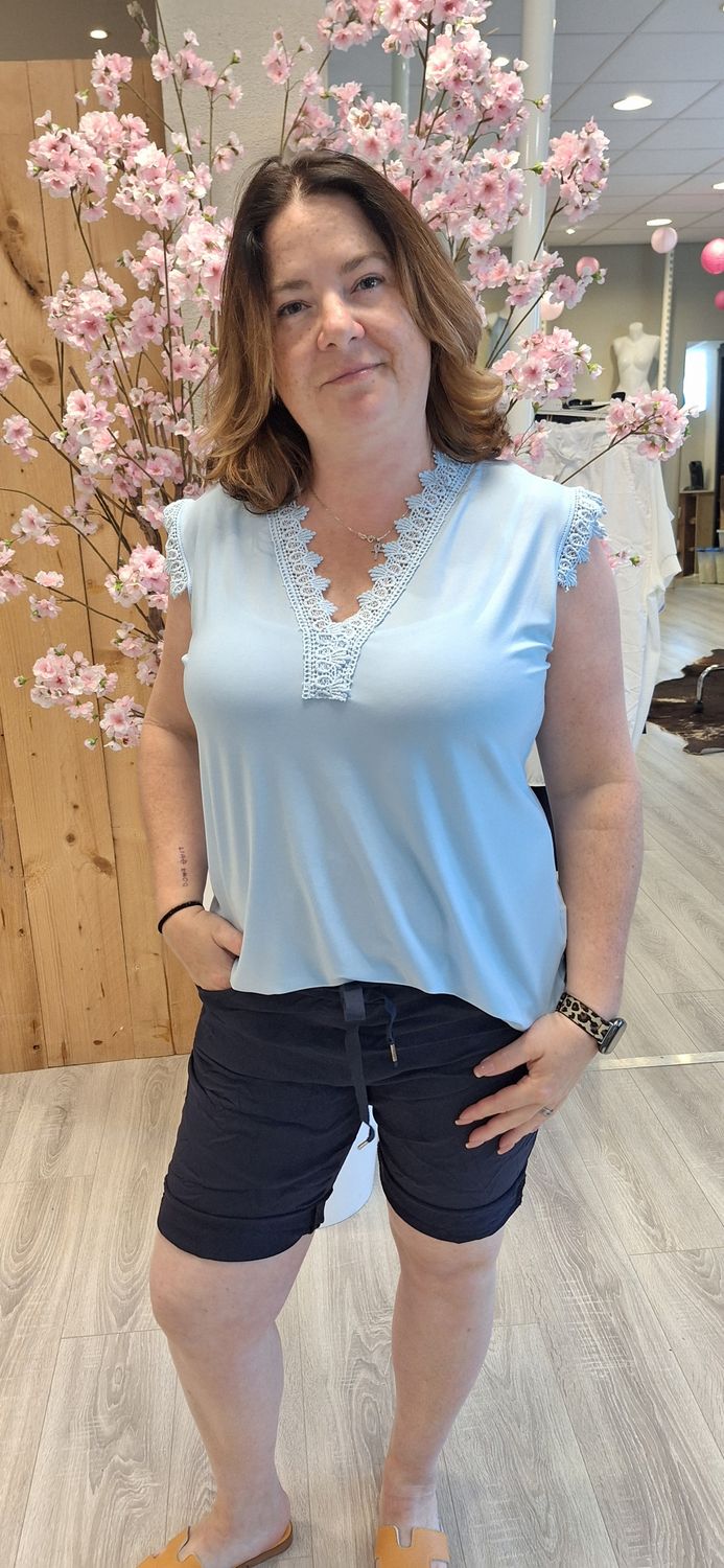 Top Maya licht blauw