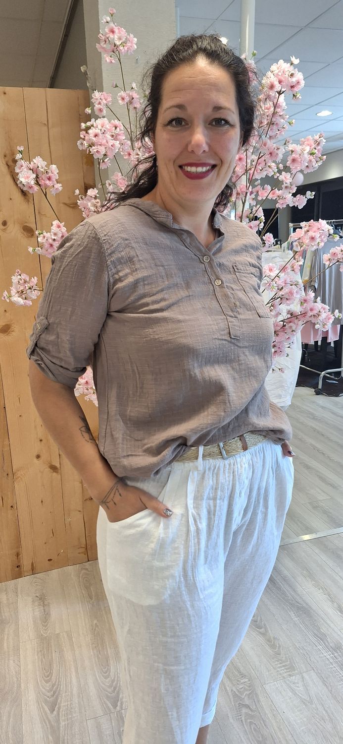Blouse Puk taupe