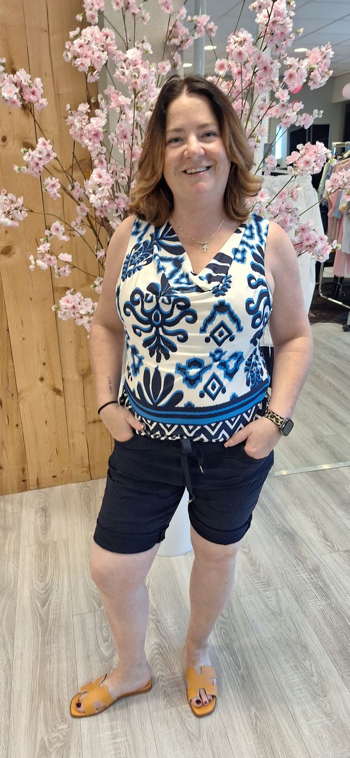 Short Donker blauw