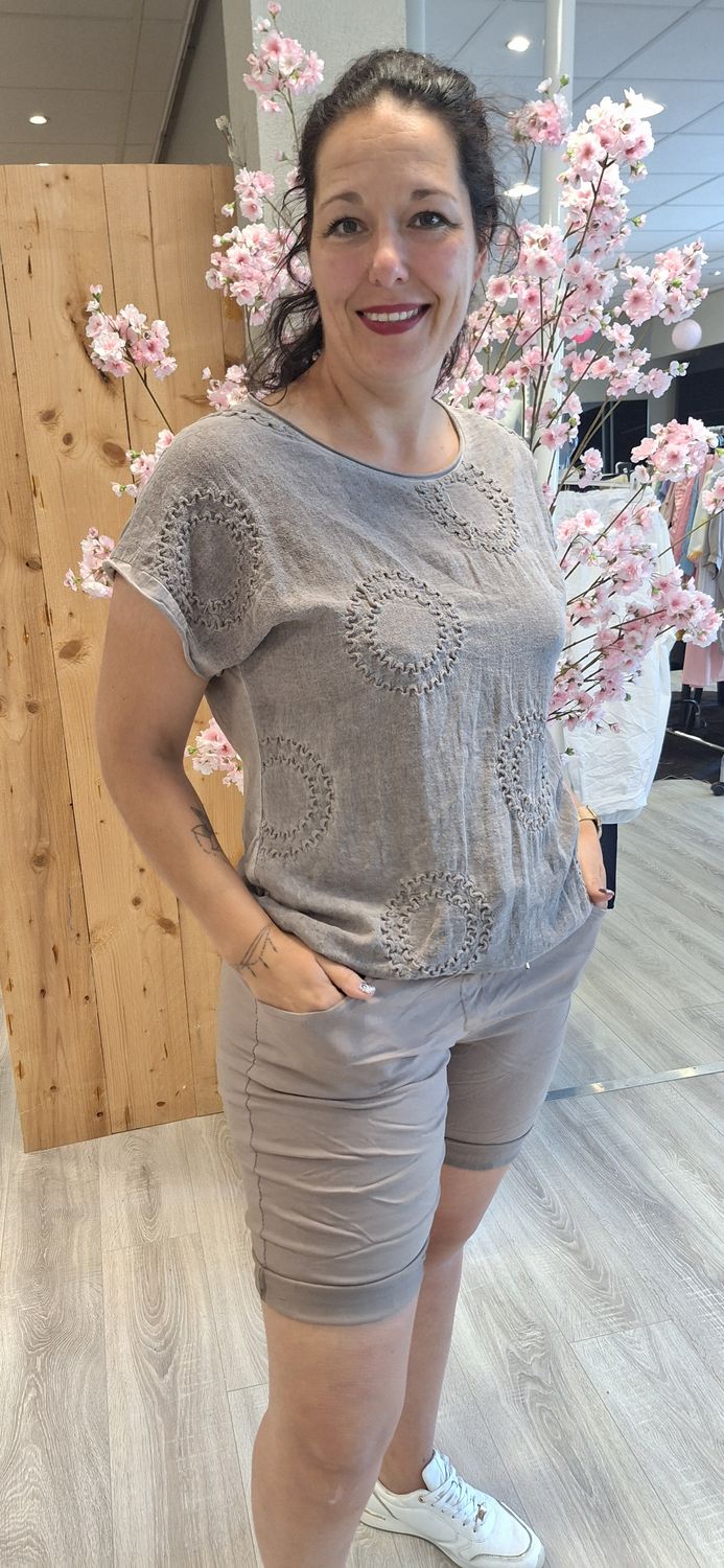 Top Els taupe