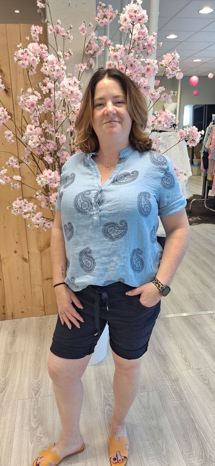 Blouse Daan blauw