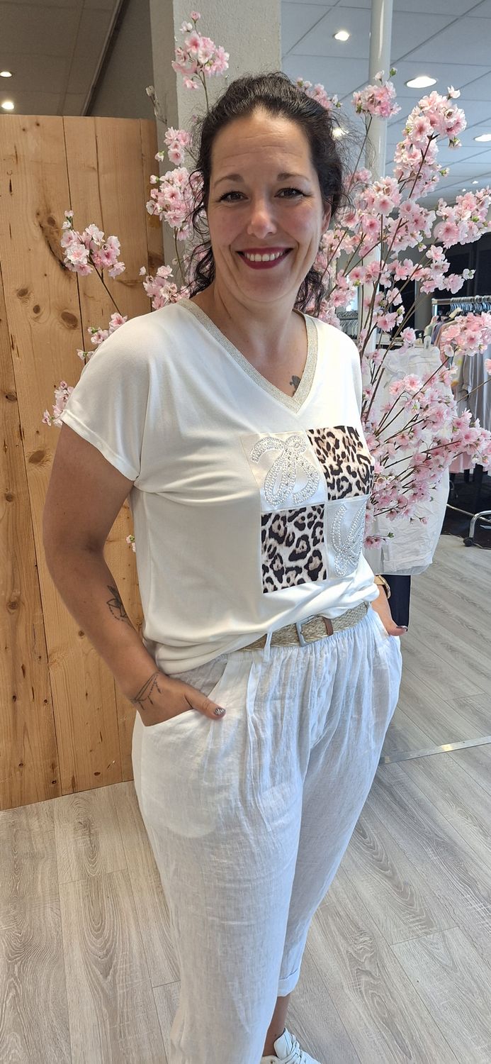 Tshirt Lilly offwhite