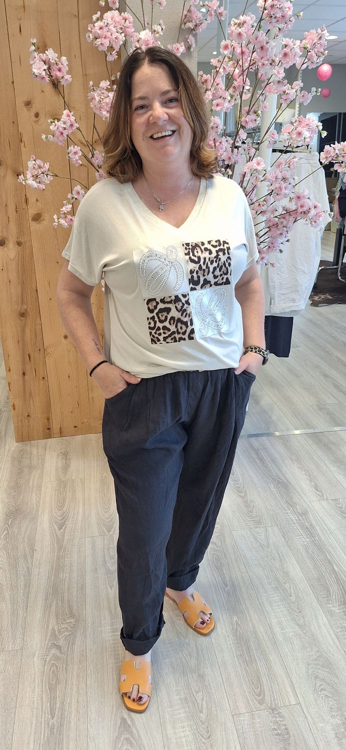 Tshirt Lilly beige