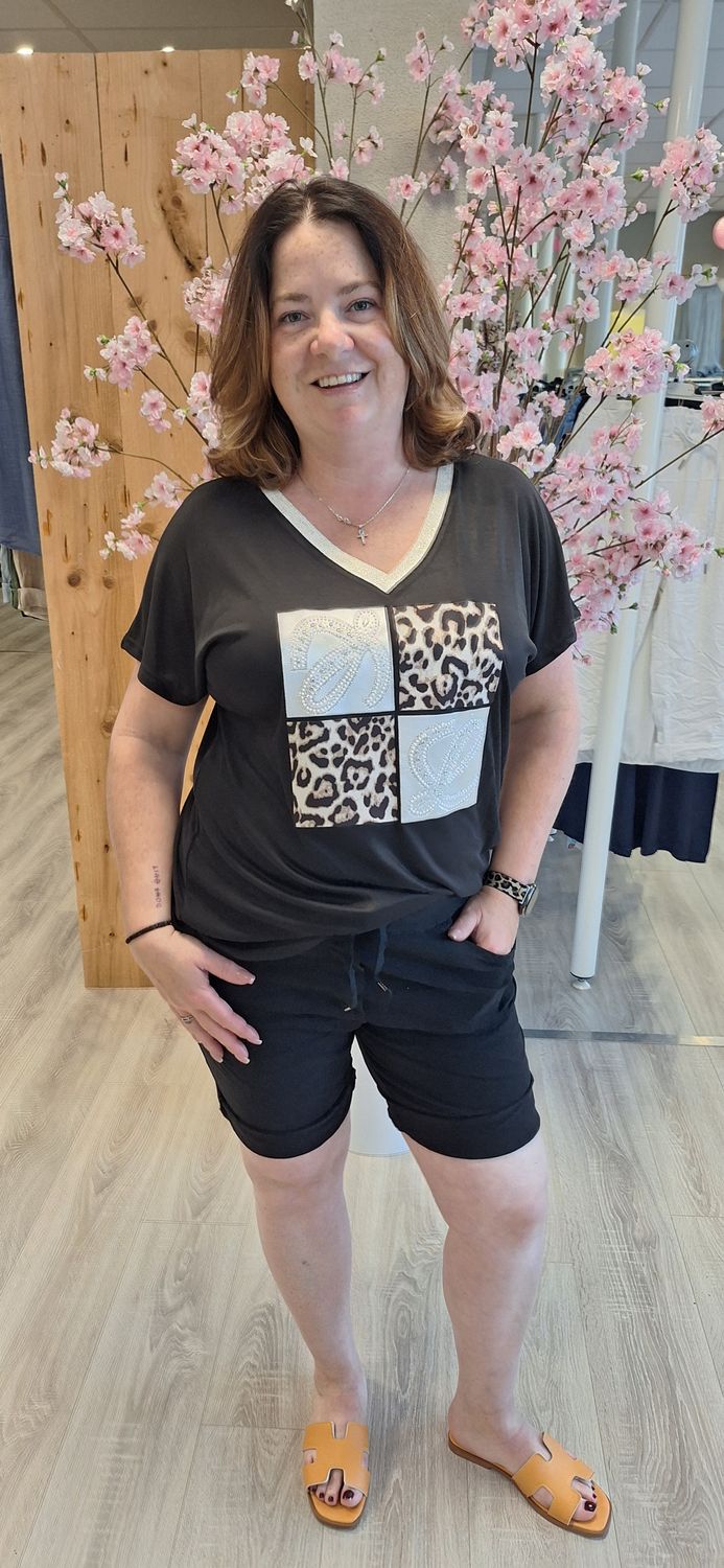 Tshirt Lilly zwart
