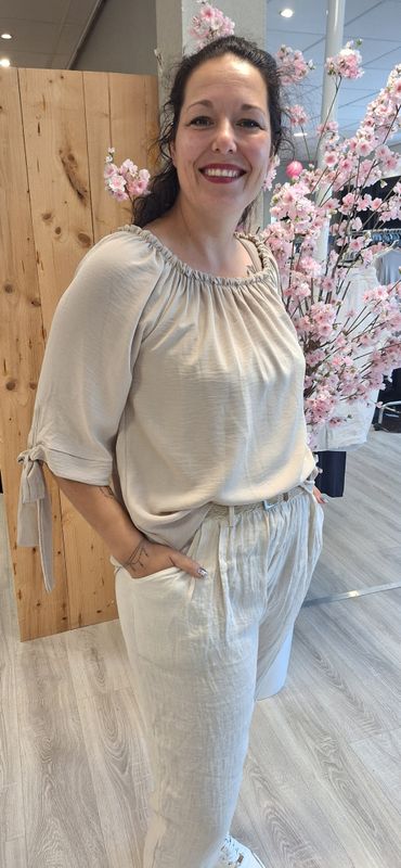 Strik Blouse beige