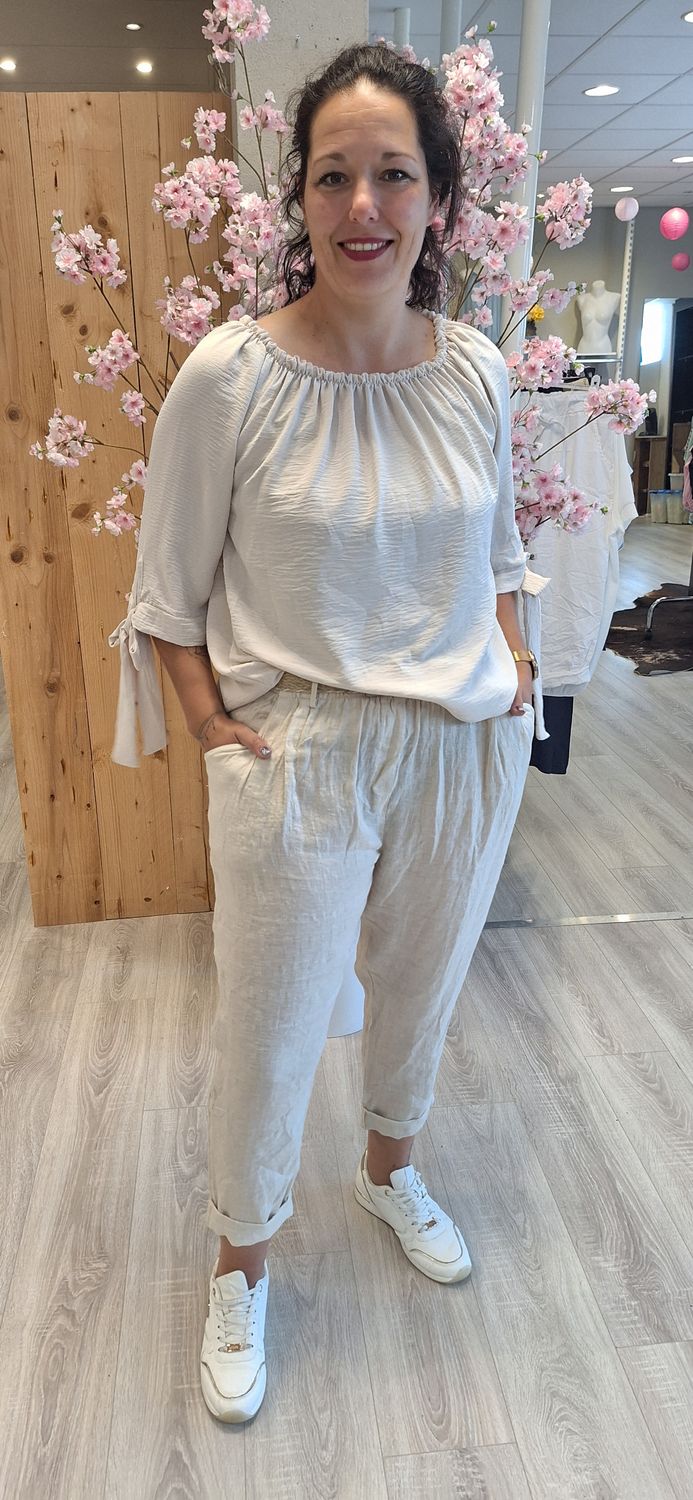 Strik Blouse creme