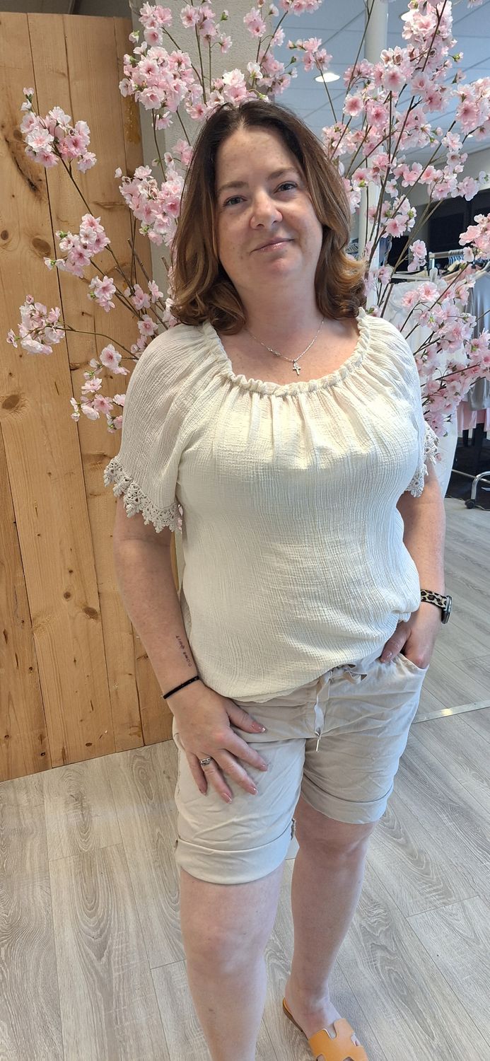 Blouse Katy creme
