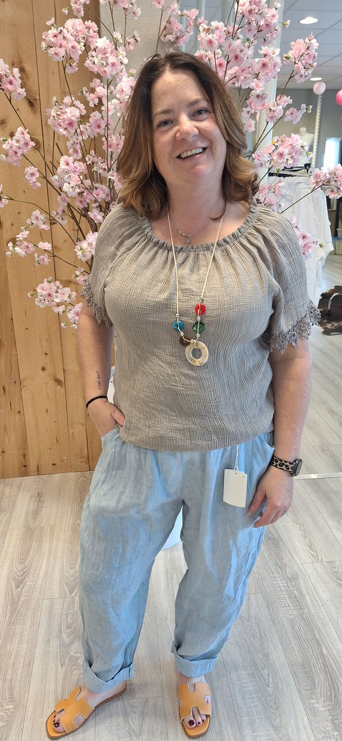 Blouse Katy taupe