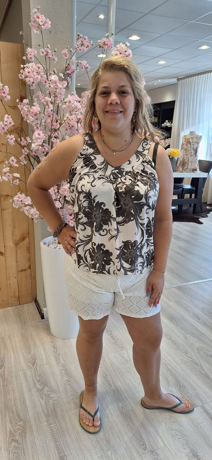 Short Megan creme-beige