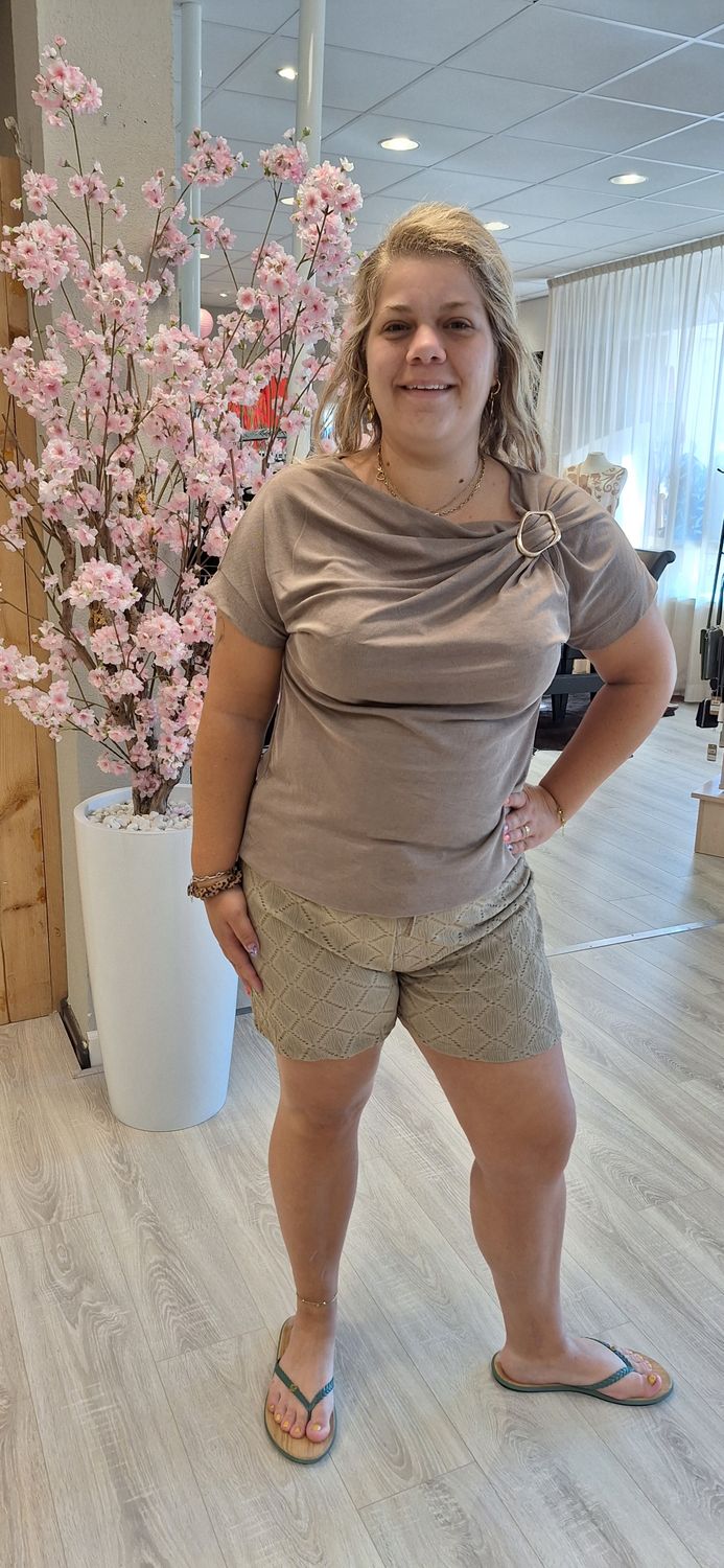 Top Gesp Taupe