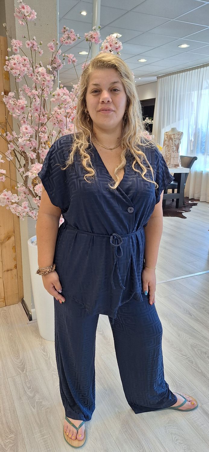 Pak Micha Donker blauw