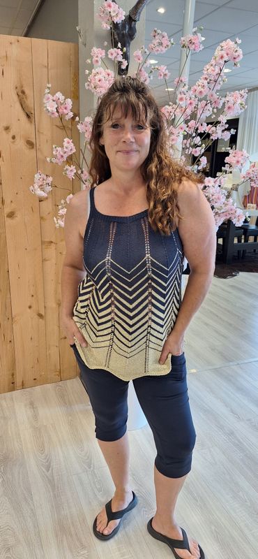 Top Evy blauw