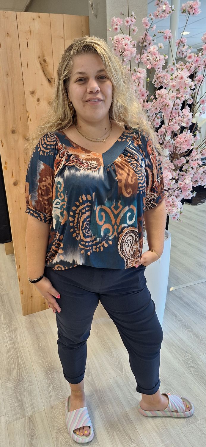 Broek Des donker blauw