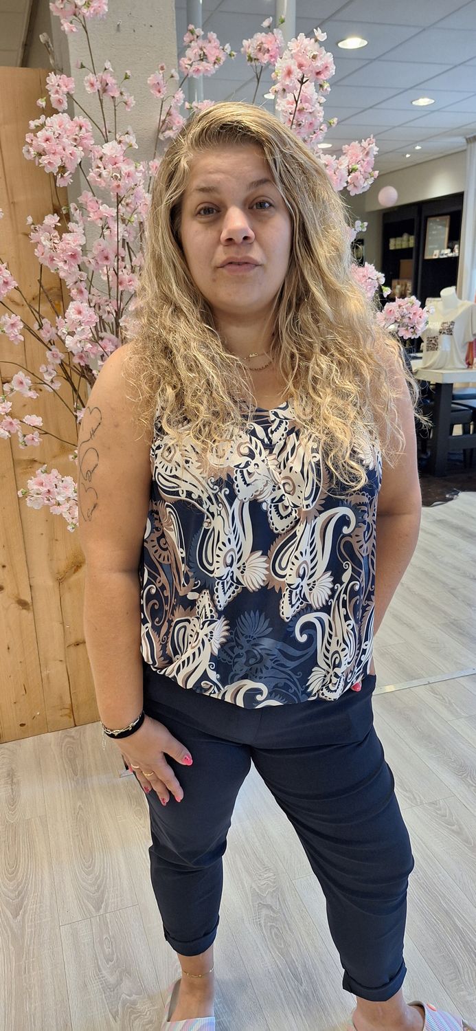 Top Mave donker blauw