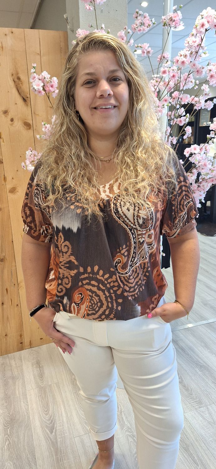 Blouse Tosca bruin